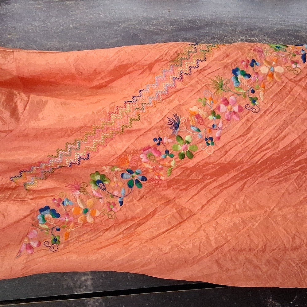 The J. Peterman Company Coral Pink Evening Dress Size 6 - Picture 6 of 10